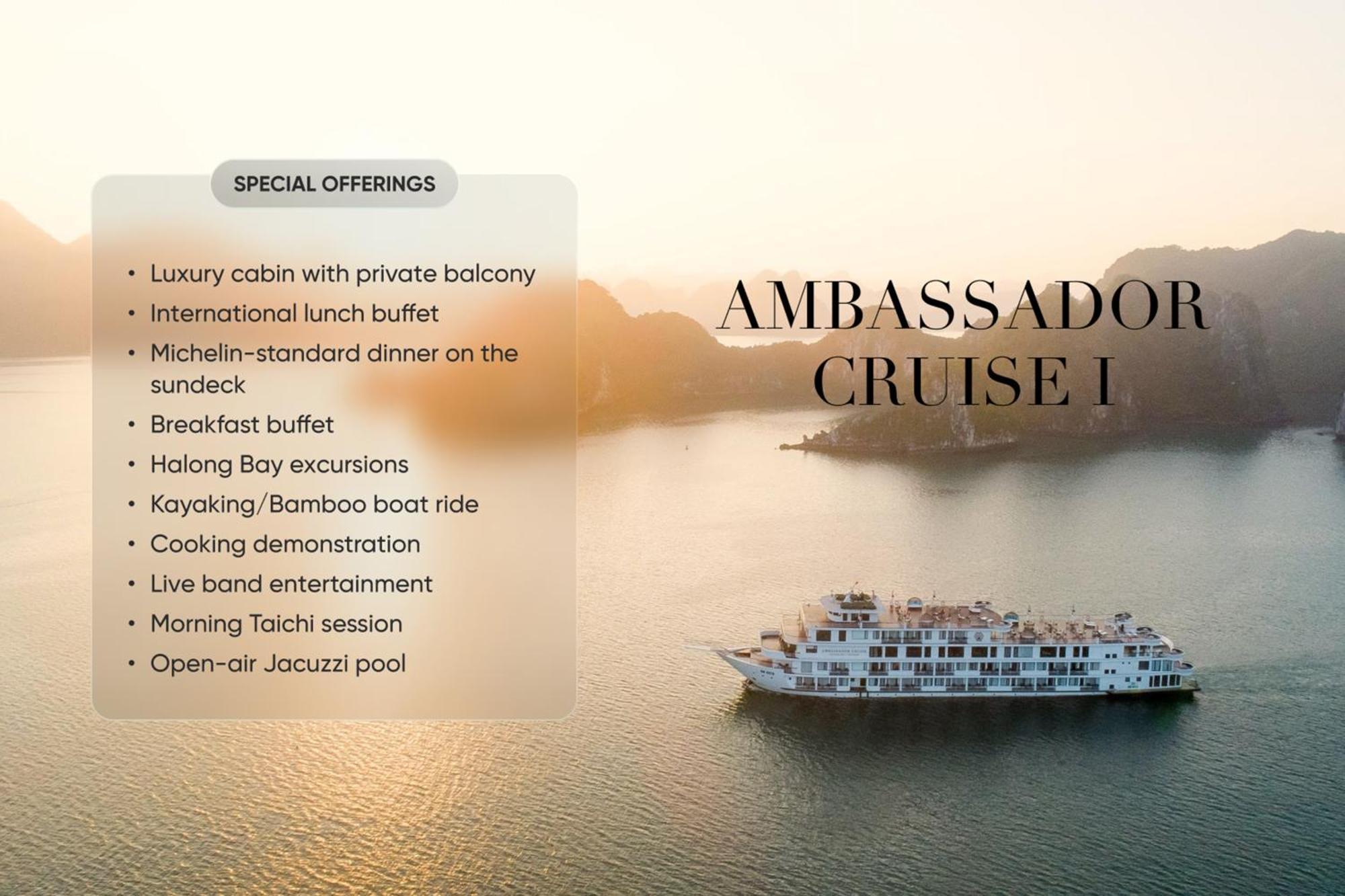 Ambassador Cruise Halong Bay 호텔 하롱 외부 사진